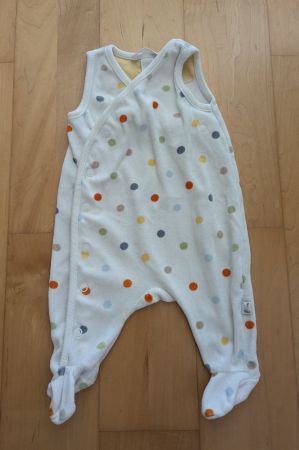 H&M Baby Nicki-Strampler / Schlafanzug, Punkten, Gr. 50