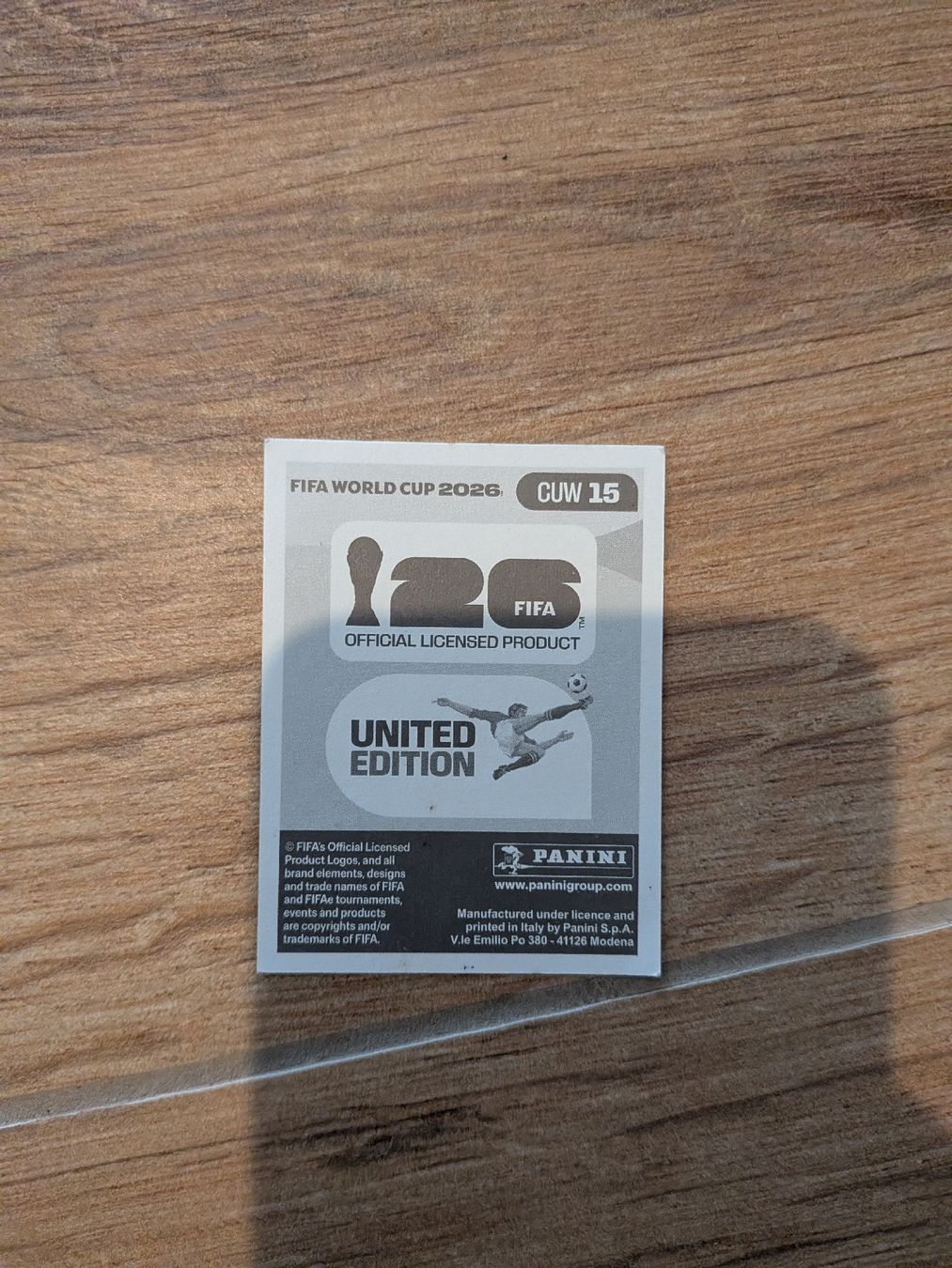 Panini Cartes à collectionner: Panini Bild CUW 15 – D'occasion à Eschenbach SG par SanFranciscoCalifornia 1