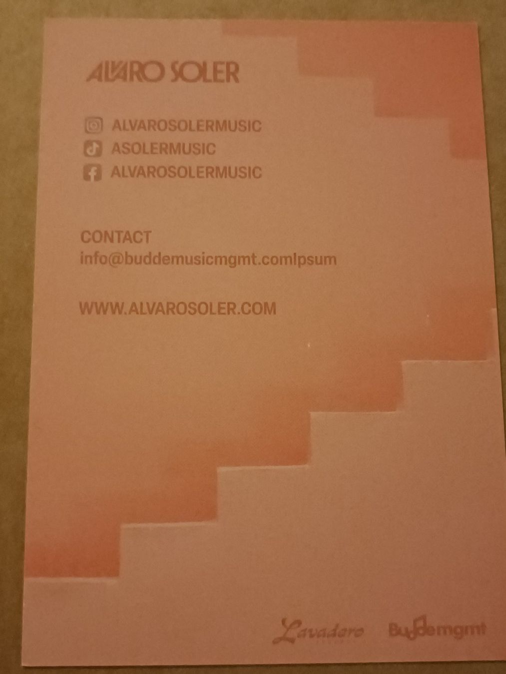 Autografi: Alvaro Soler -  handsigniert – Usato da Menziken venduto da Artographs 1