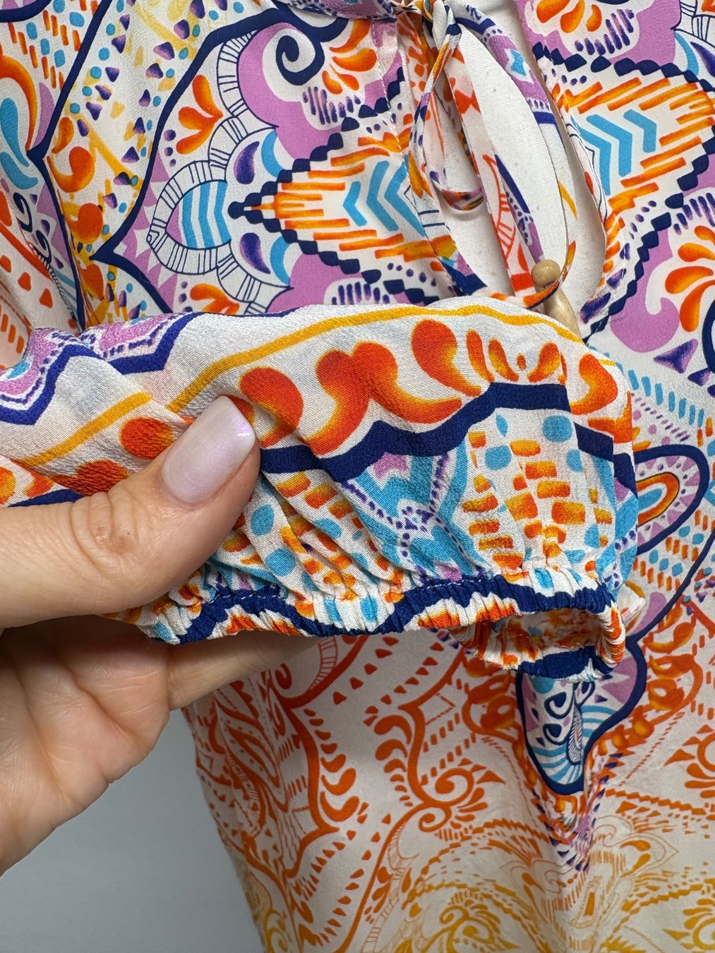 Camicette: Hale Bob Bluse mit buntem Ethno-Muster Gr. L Tunika Seide – Nuovo (secondo la descrizione) da Regensdorf venduto da secondchancefashion 3