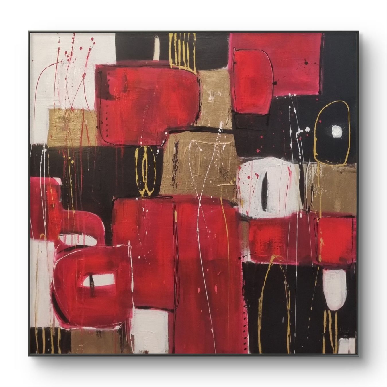 Gemälde: Originales abstraktes Bild 90x90cm – Neu (gemäss Beschreibung) aus Urdorf von Contra8 2