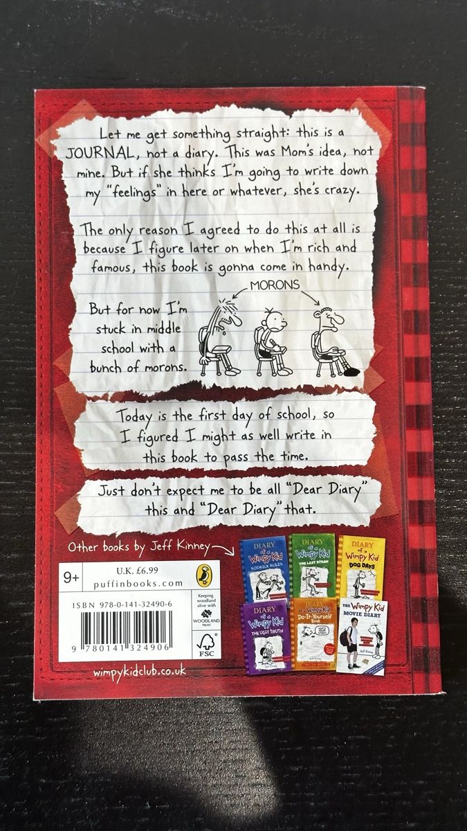 Libri: Diary of a Wimpy Kid - Jeff Kinney – Nuovo (secondo la descrizione) da Bannwil venduto da lk05 1