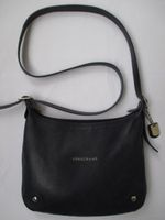 Longchamp – dunkelblaue Ledertasche Tasche aus Leder
