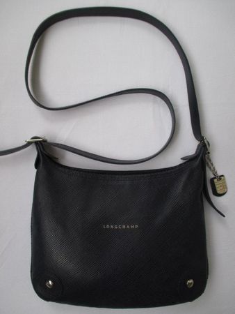 Longchamp – dunkelblaue Ledertasche Tasche aus Leder