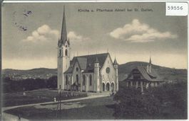Kirche u. Pfarrhaus Abtwil bei St. Gallen
