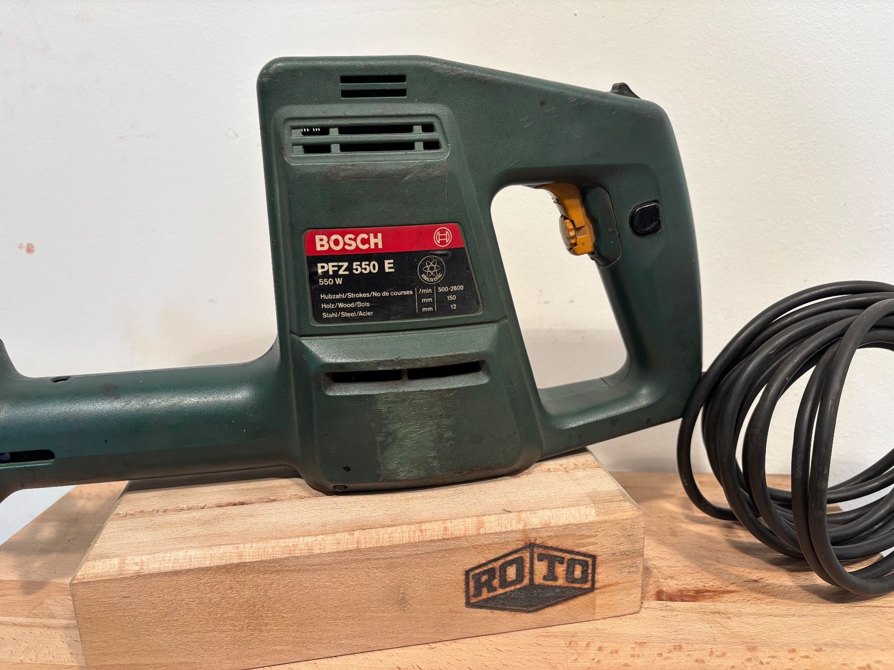 Bosch Seghe: BOSCH PFZ 550 E electronic Elektro-Fuchsschwanz – Usato da Winterthur venduto da ReUse_Baumarkt 1