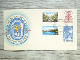 TR80 Enveloppe + Timbre Australie 1956