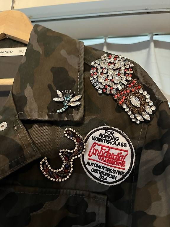 Jacken: Mango Camouflage-Jacke mit Strass  Grösse M – Gebraucht aus Aesch (Neftenbach) von djyan 3