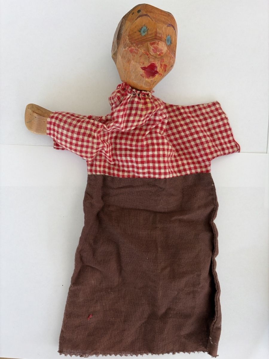 Bambole: Marionnette avec tête sculptée en bois – Usato da Echallens venduto da leo_dk2d 2