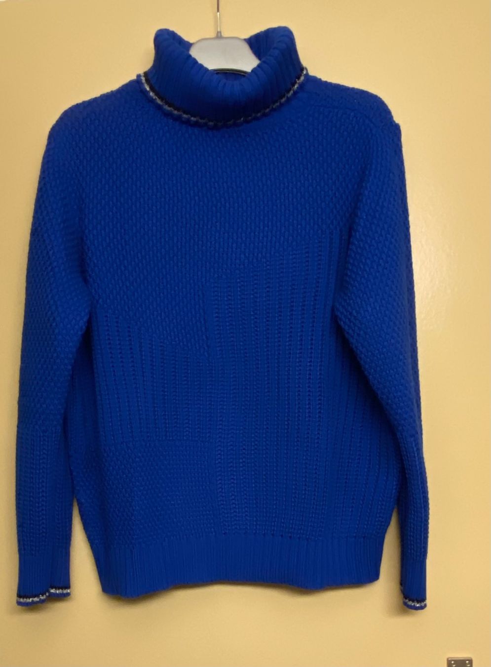 Pullover & Sweatshirts: Rollkragen Pullover Strick blau, Grösse 44/ L – Gebraucht aus Dietlikon von Trukaip 1