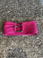 Pinker Lederguertel, neu, 80cm, auffaellig, Sommer!