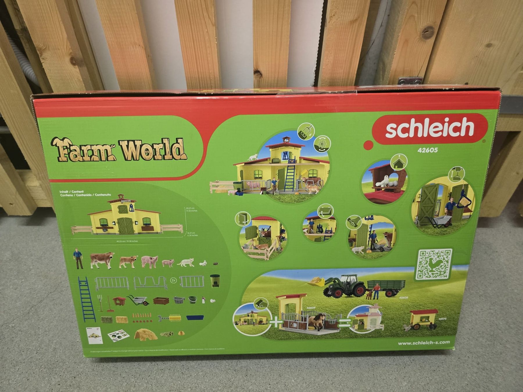 Schleich Giocattoli: Schleich Grosser Stall – Nuovo e nell'imballaggio originale da Thalwil venduto da Praweena 1