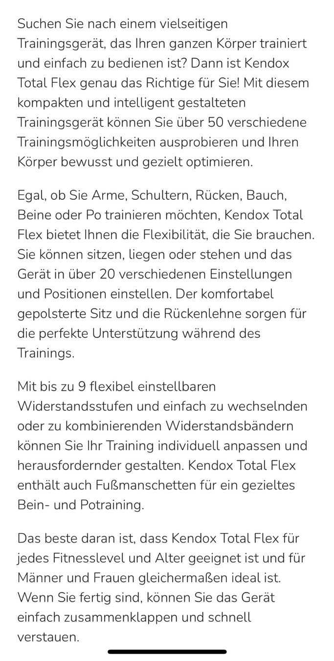 Hometrainer: Fitnesstrainer Hometrainer Total Flex Top Zustand – Usato da Zürich venduto da becca0041 6