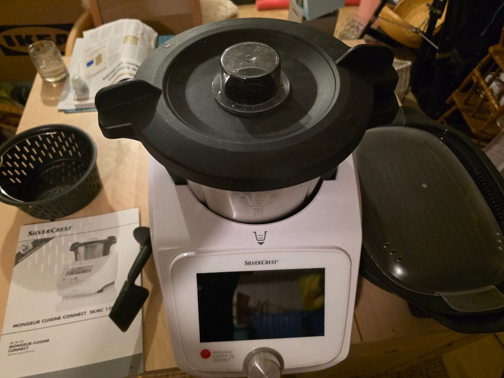 SilverCrest Monsieur Cuisine Connect Küchenmaschine – 1100 W, 11 Funktionen, Mit App & Touchscreen