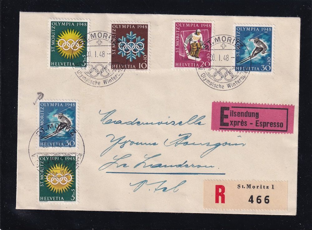 Olympia 1948 St. Moritz Winter 1948 Kaufen auf Ricardo
