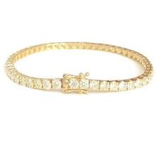 Diamant Armband: 750 Gelbgold, 54 Diamanten 5.41ct, 14.900.-