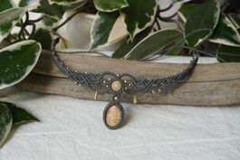 Einzelstück - mirava - Makramee Choker-Halskette