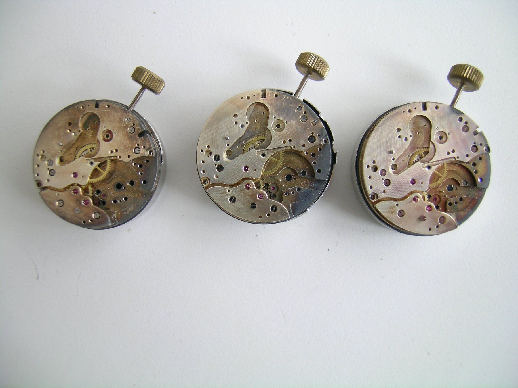 Orologi: 3 x Landeron 54: unkomplette Uhrwerke – Nuovo (secondo la descrizione) da Grenchen venduto da esa-9162-9164