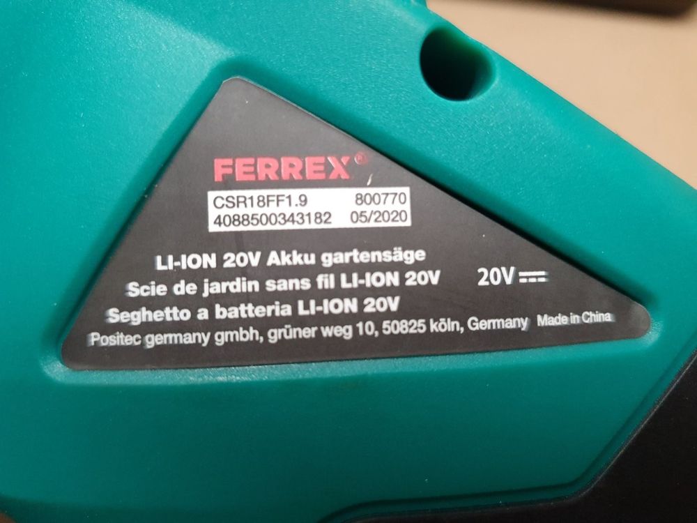 Ferrex Akku-Säbelsäge wie neu (Gebraucht) in Reutigen für CHF 30 – mit ...