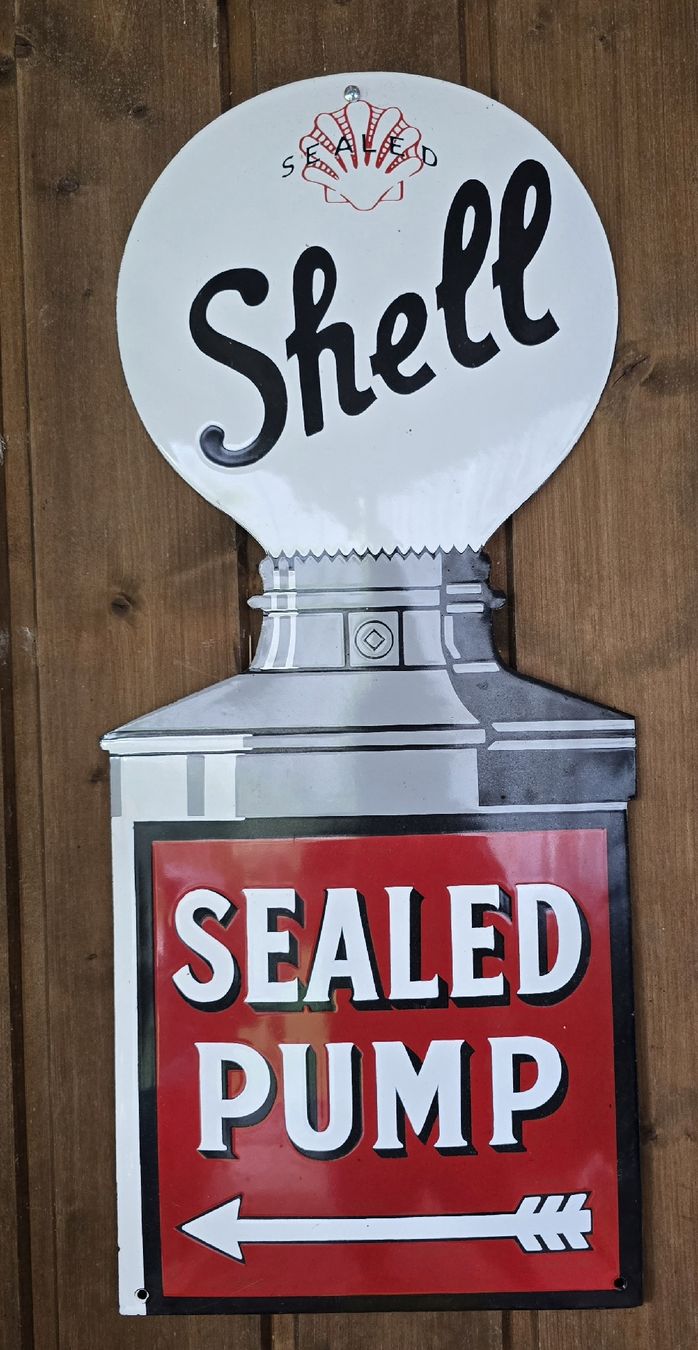 Shell Ecriteaux: Emaille Schild Deko – D'occasion à Bettwiesen par Fishermann