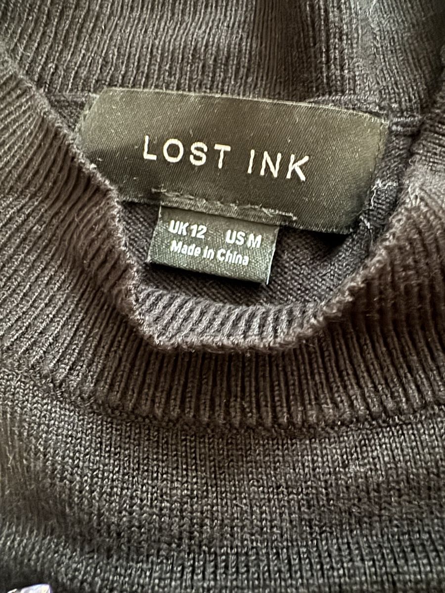 Pullover & Sweatshirts: Funkelnder Lost Ink Pullover, Schwarz, Grösse M – Gebraucht aus Winkel von Schorley 4