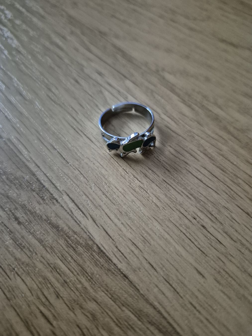 Anelli: Silberner Ring mit farbigen Delfinen – Usato da Langenthal venduto da Polarisstern 2