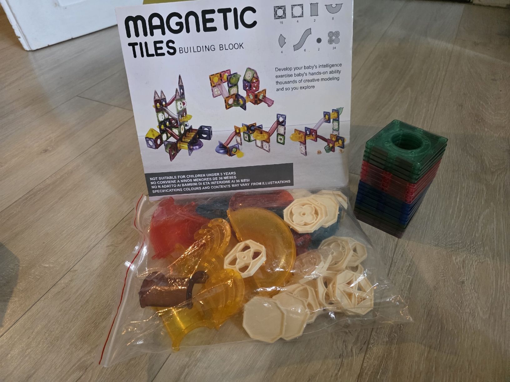 Baukästen: Magnetic Tiles Kugelbahn  – Gebraucht aus Wigoltingen von Zuckerfee84 2