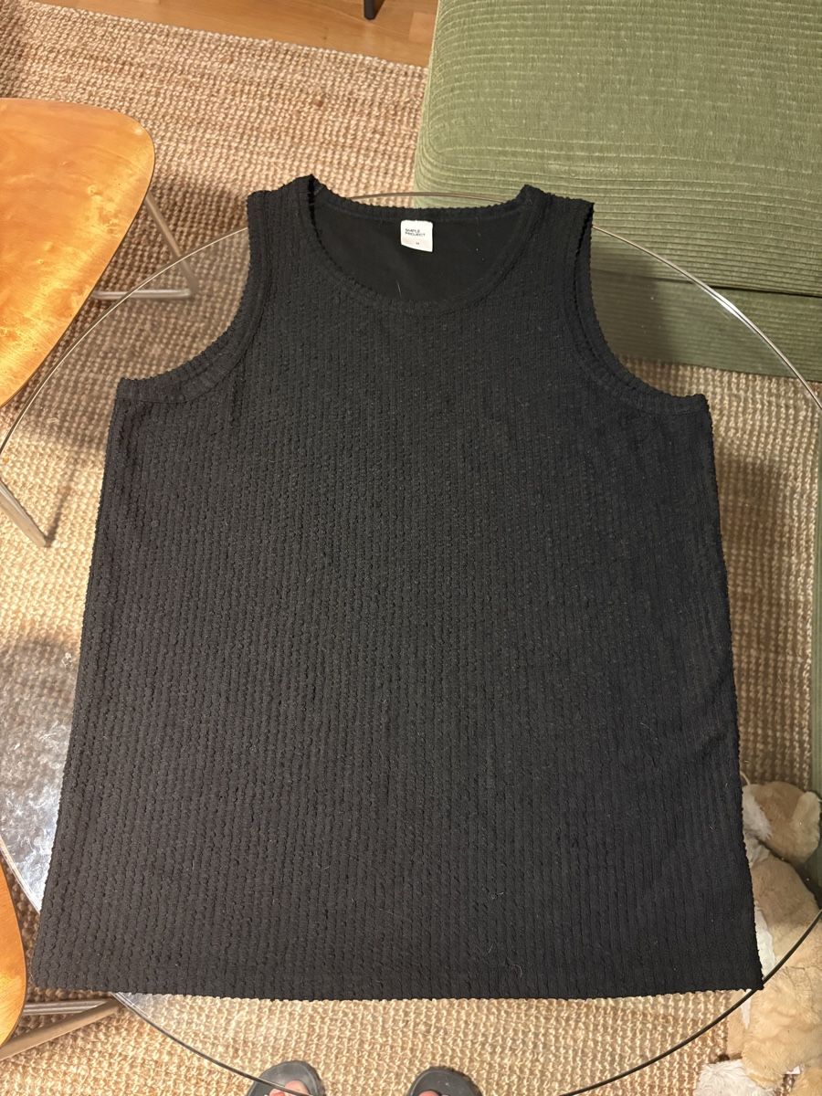 Tops: Men’s black knit singlet Simple Project  – Gebraucht aus Zürich von eda_b878 1
