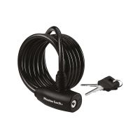 Masterlock Spiralkabelschloss,mitSchlüssel black Länge 180cm