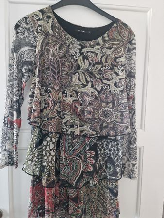 Desigual Kleid Gr. L, bunt gemustert - Herbst Look!