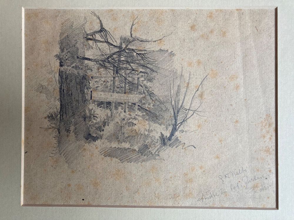 Bleistiftzeichnung Albert Welti (1862 1912) Kaufen auf Ricardo