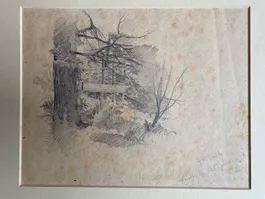 Bleistiftzeichnung Albert Welti (1862 - 1912)