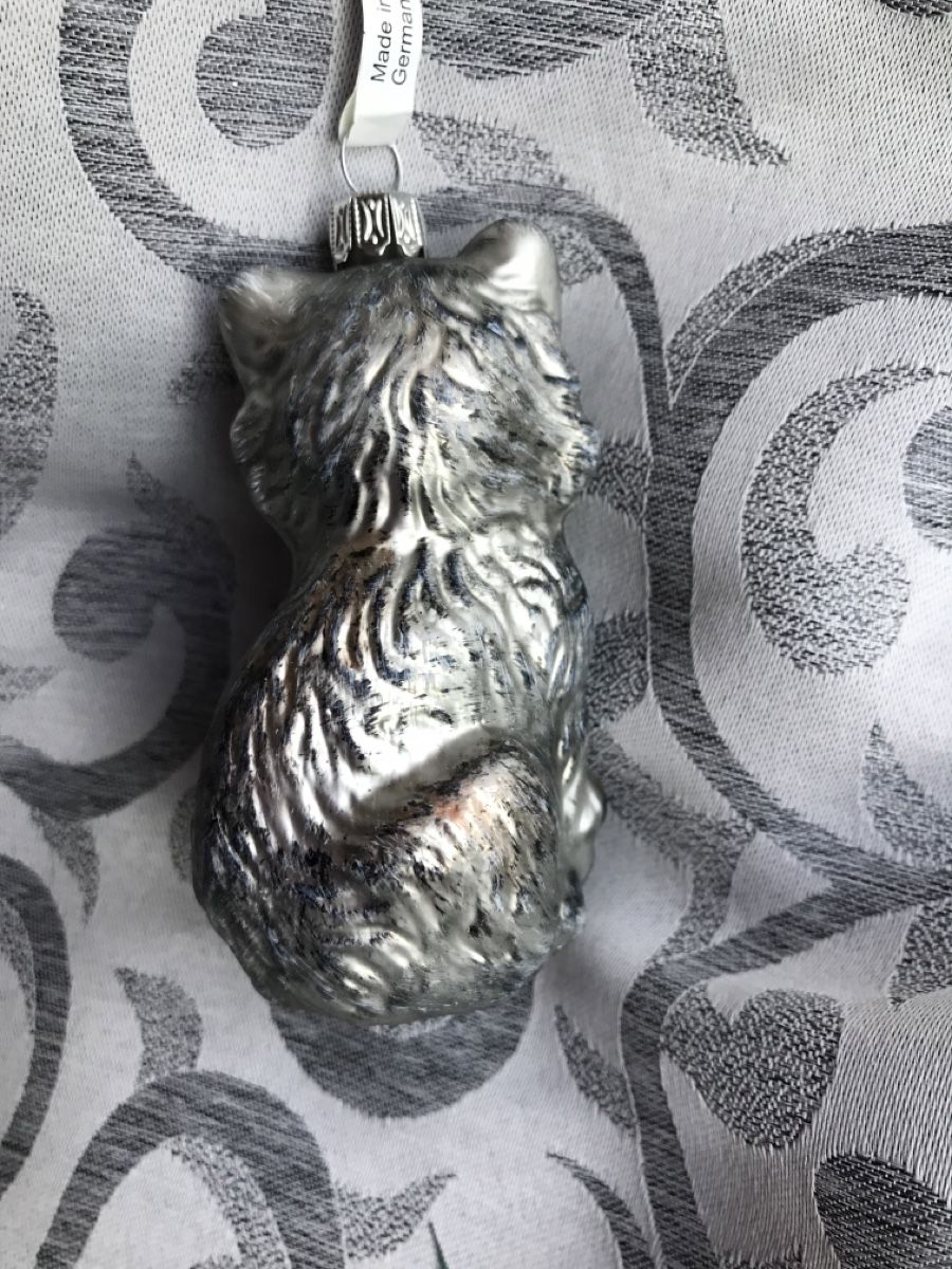 Tutte le decorazioni: Silbergraue Katze Christbaumschmuck – Nuovo e nell'imballaggio originale da Alpnach Dorf venduto da marvo 3