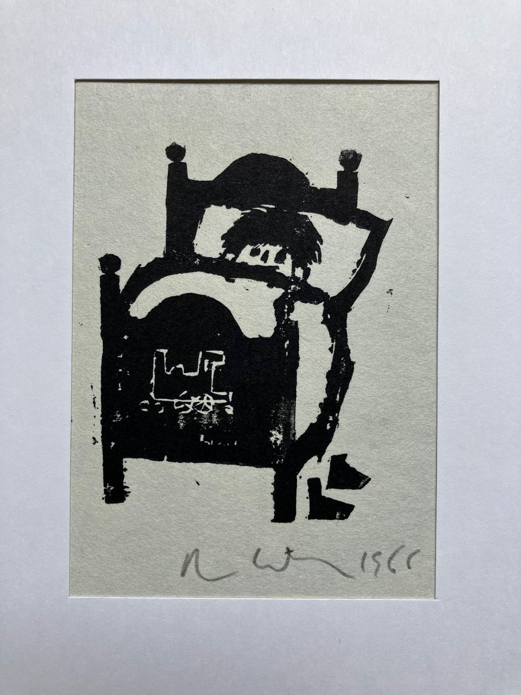 Xilografie: Holzschnitt von Robert Wyss 1965 – Usato da Winterthur venduto da Barunggeli 1