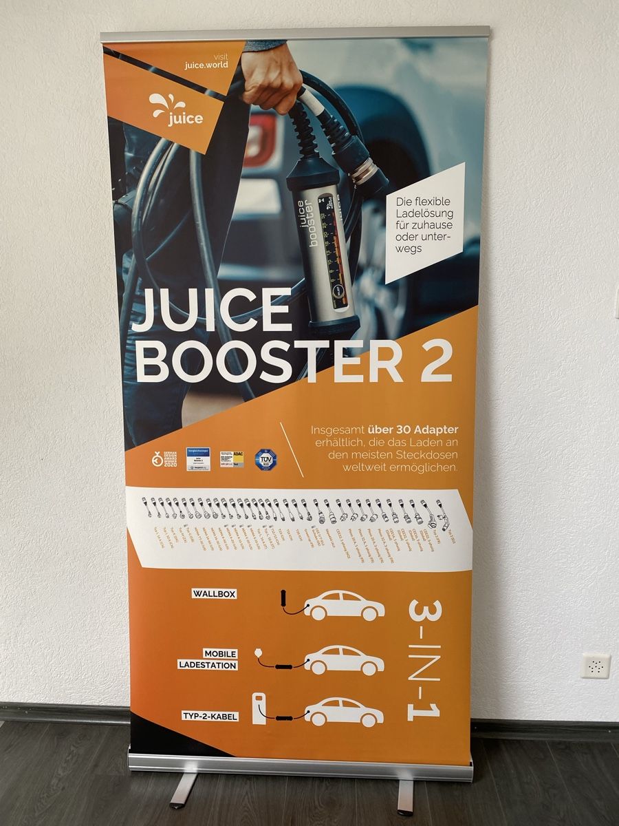 Allestimento di negozi e stand fieristici: Roll Up Banner Juice Booster 2 – Usato da Hägglingen venduto da Karin0802
