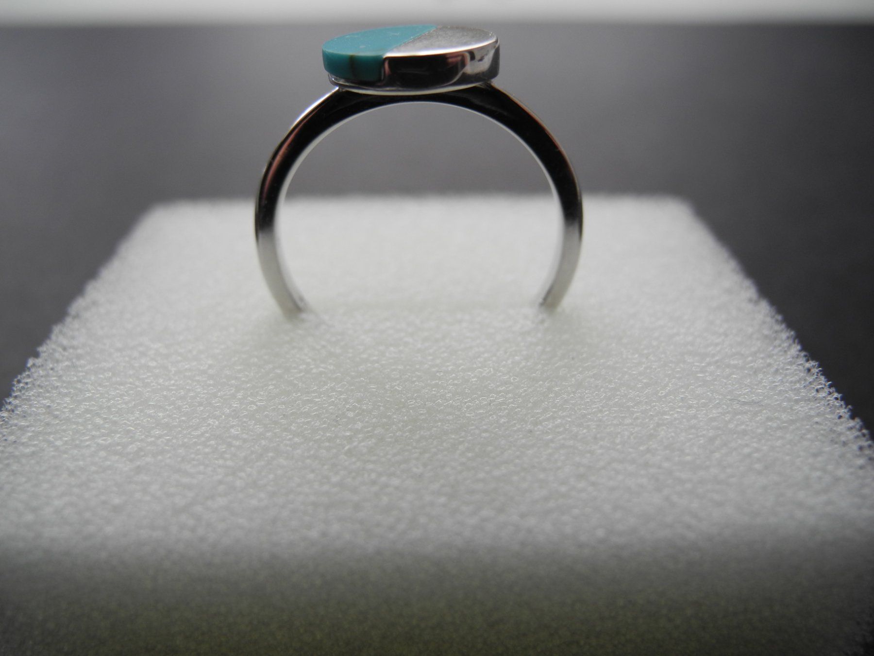 Anelli: Ring 925 Silber  mit echtem Türkisstein – Usato da Balsthal venduto da qwer24 1