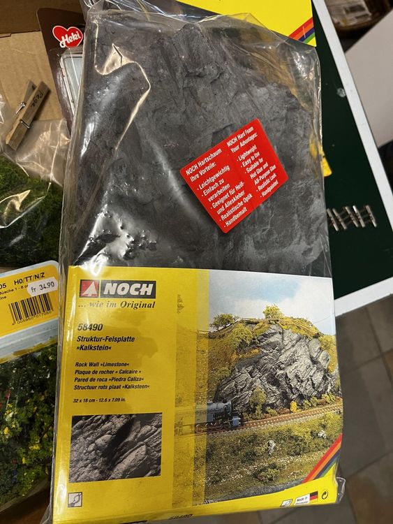 BUSCH 7195 - LANDSCAPING MORTAR • STUCCO PER ROCCIA BROWN - 500gr