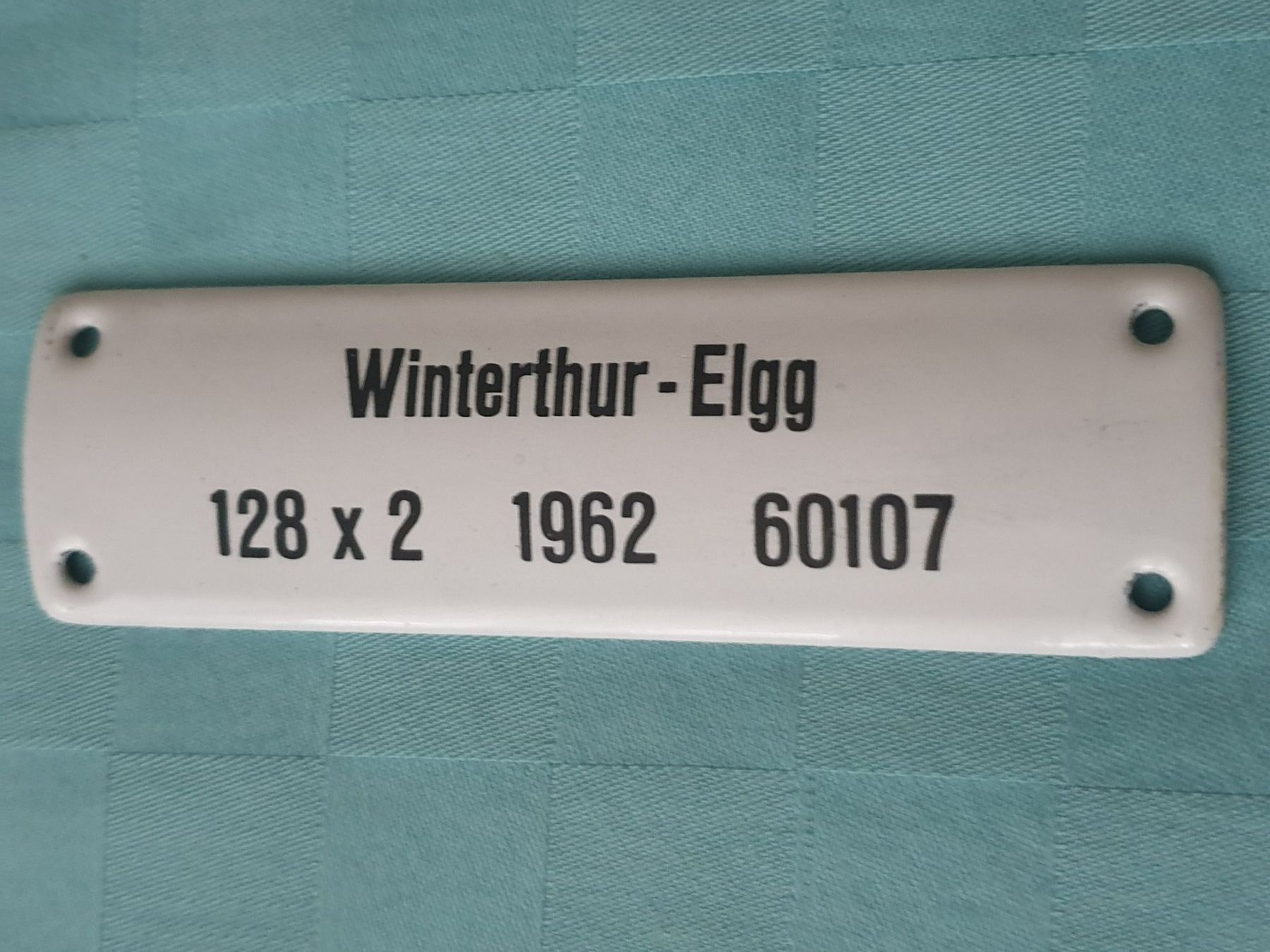 Insegne: Emailschild Winterthur - Elgg – Usato da Mörschwil venduto da spirspi
