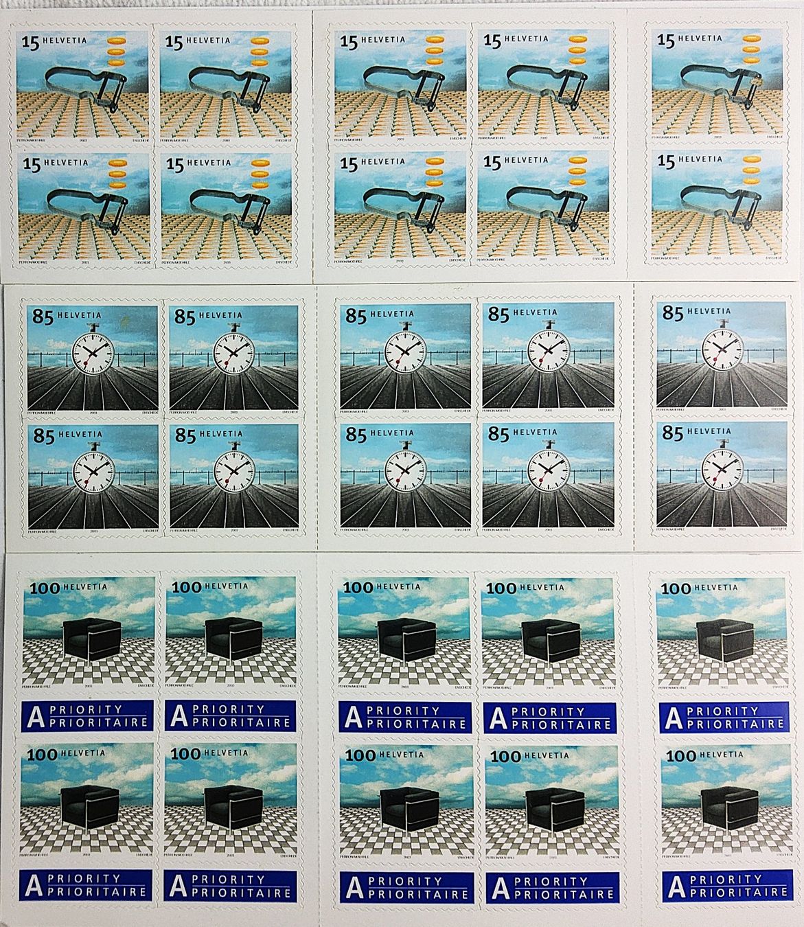 Tutti i francobolli: Freimarken 2003 "DESIGN I" - frankaturgültig, postfrisch – Nuovo e nell'imballaggio originale da Zug venduto da Aeschroot