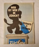 Züri-Leu Wer ist wer in Zürich Jubiläumsausg. 10 Jahre 1977