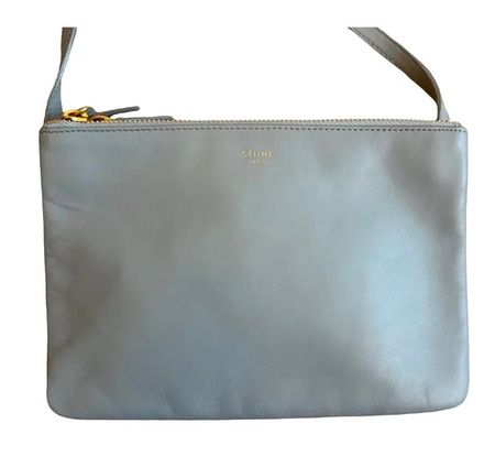 CELINE - Trio Bag Small in Hellblau - Sehr guter Zustand