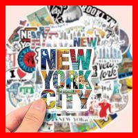 New York Big Apple Manhatten Wall Street 50 tlg Stickerset