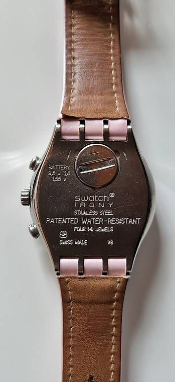 Swatch Uhren: Swatch Irony Chronograph Damen rosa Edelstahl – Gebraucht aus Duggingen von lot-of-fun 2