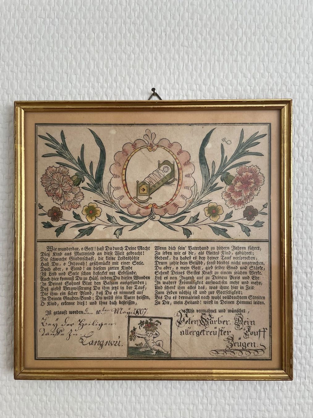 Foto & Immagini: Taufzettel von 1807 – Usato da Urnäsch venduto da pas_5r9c