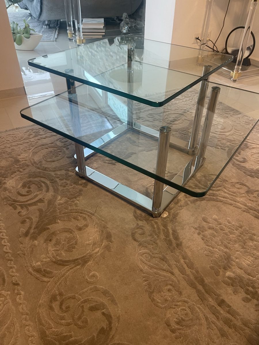 Tavoli: Couchtisch Glas Metall Beistelltisch Set – Usato da Weisslingen venduto da Spiegelbild0 3