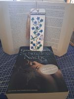 Lesezeichen mit Blumen und Quaste - Handgemacht! Neu!