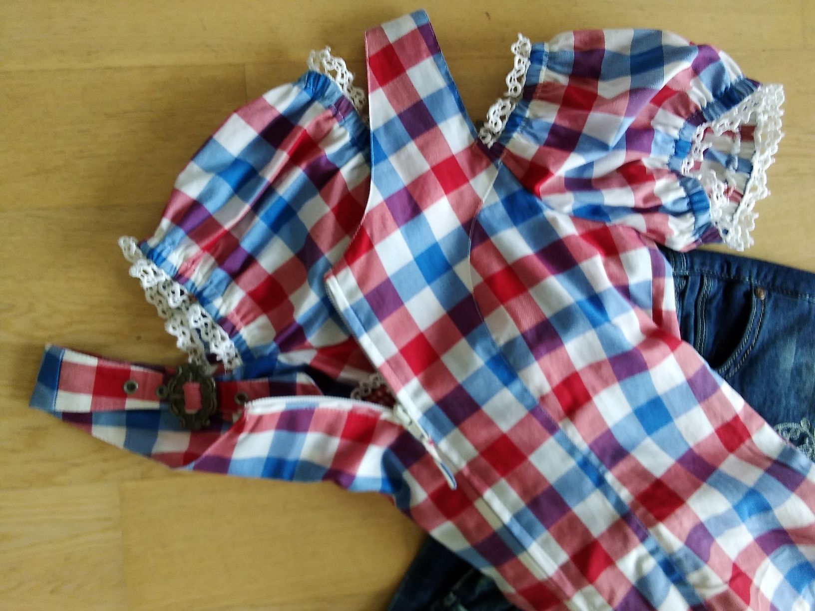 Blusen: STOCKERPOINT Trachten-Bluse kariert Grösse 34 – Neu (gemäss Beschreibung) aus Buchrain von QueenyHE51 4