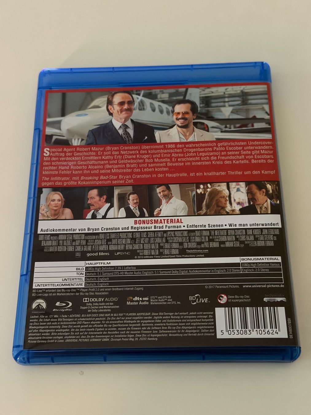 Tutti i DVDs: The Infiltrator Blu-ray Bryan Cranston – Nuovo (secondo la descrizione) da Altstätten SG venduto da sheamus 1