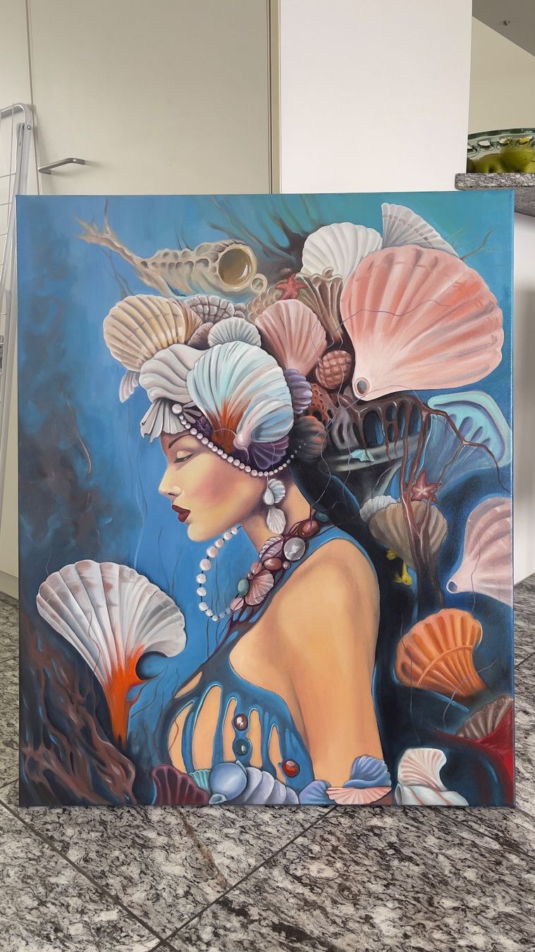 Foto & Immagini: Aphrodite - großes Ölgemälde 81x100 cm – Nuovo (secondo la descrizione) da Buchs SG venduto da ViccaArt 4