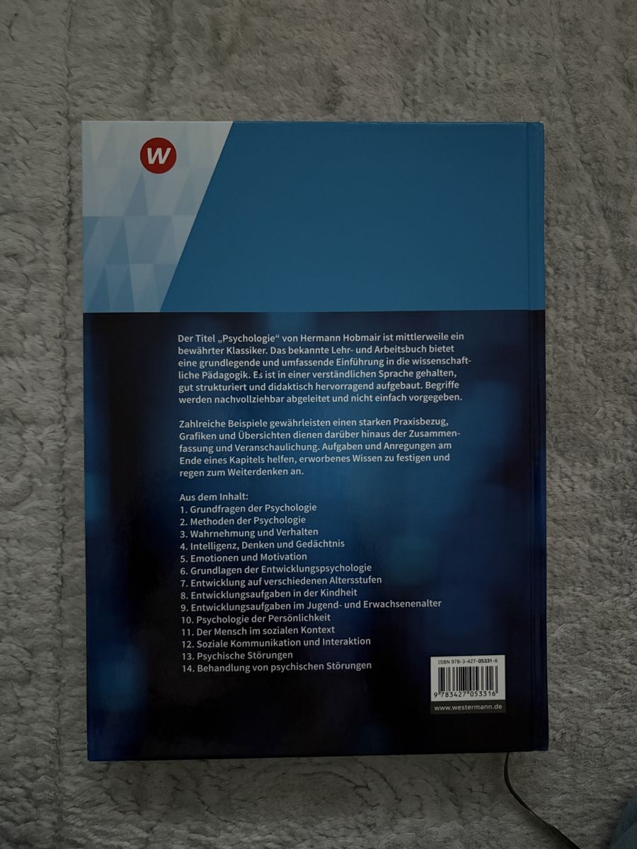 Bücher: Hobmair Psychologie, Westermann, – Neu (gemäss Beschreibung) aus Niederlenz von alpha.t14 1